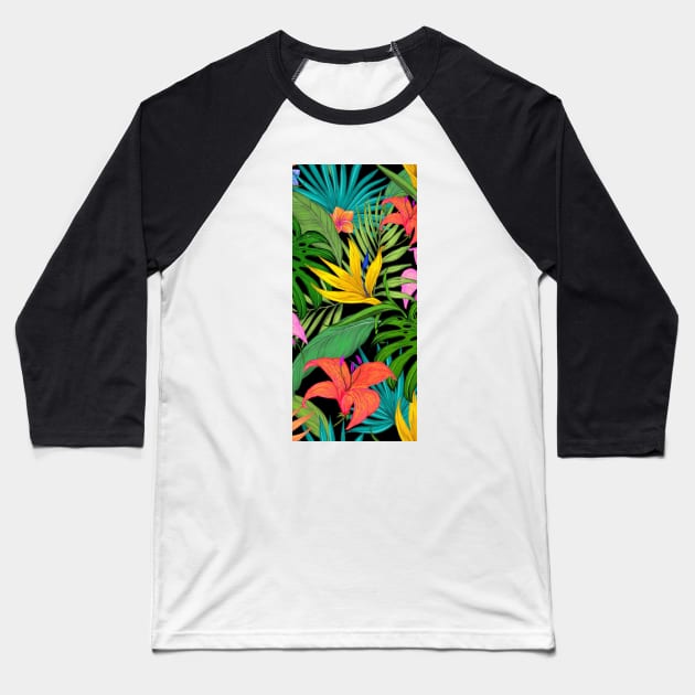 colourful leaves Baseball T-Shirt by ZionFashion